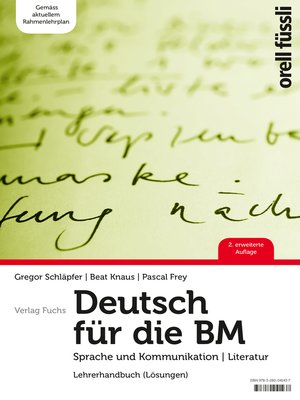 cover image of Deutsch für die BM – Lehrerhandbuch